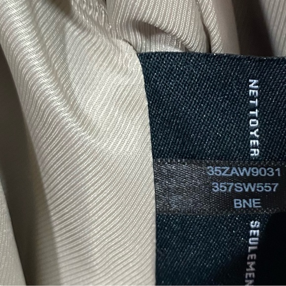 Cole Haan Slick Wrap Coat wool blend size 14 bone color - Picture 10 of 10